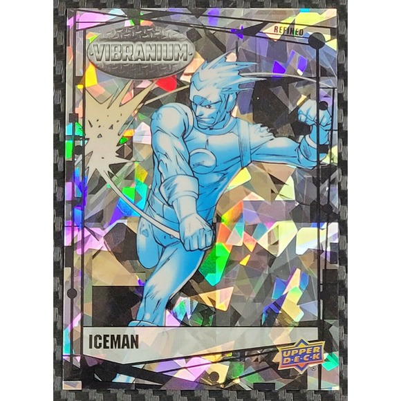 2015 MARVEL VIBRANIUM - ICEMAN - REFINED #D 83/99 (#48) UPPER‎ DECK